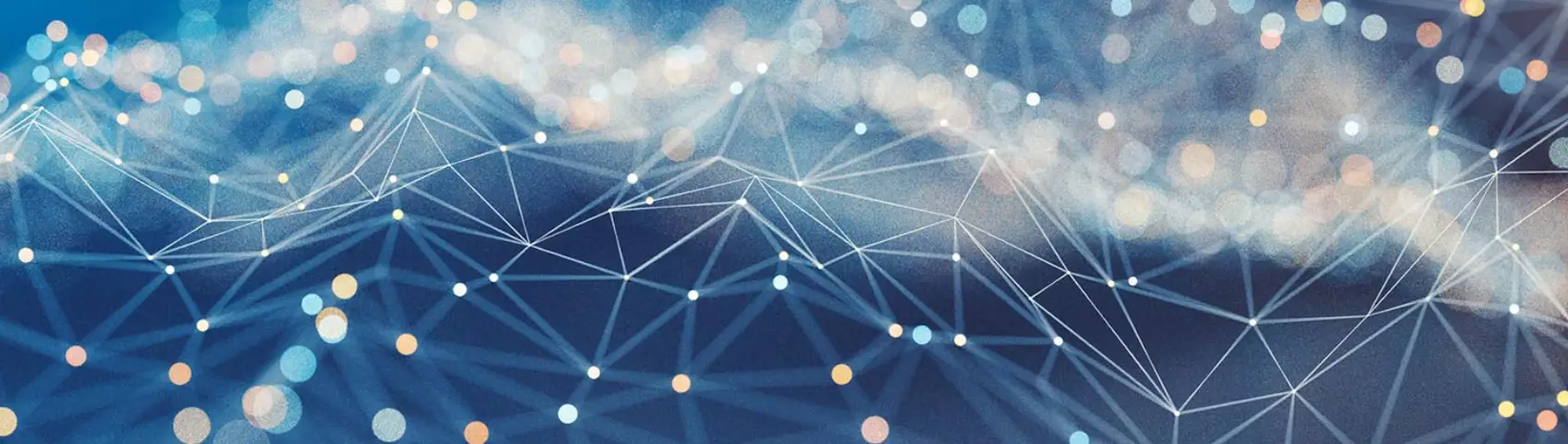 Abstract blue and whit image with lines and dots in web
